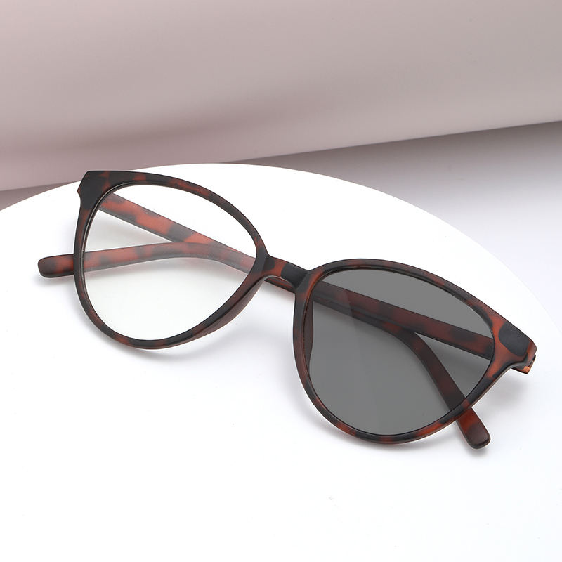 Photochromic Oval Anti-Blue Glasses