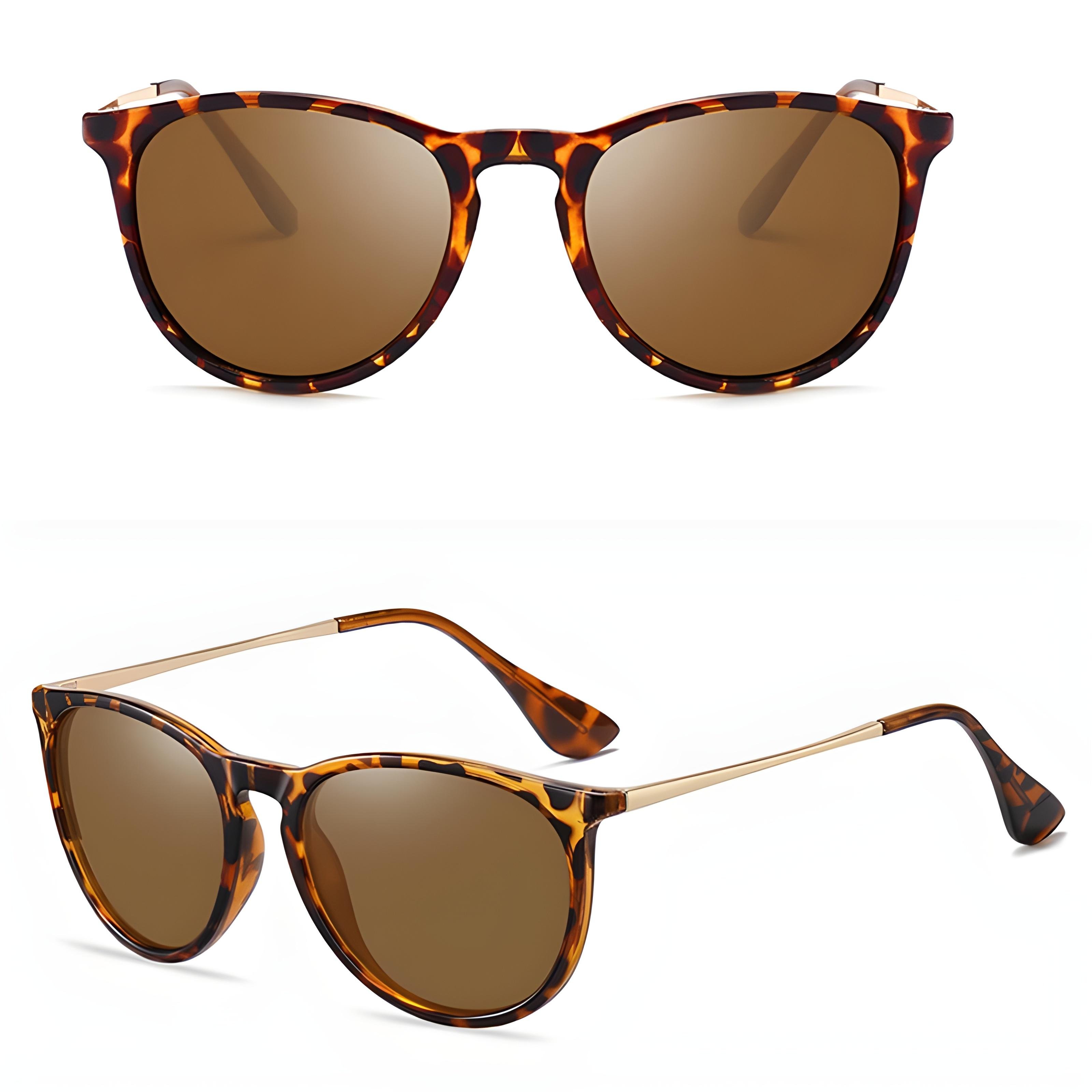 Retro Polarized Sunglasses (Animal Print)