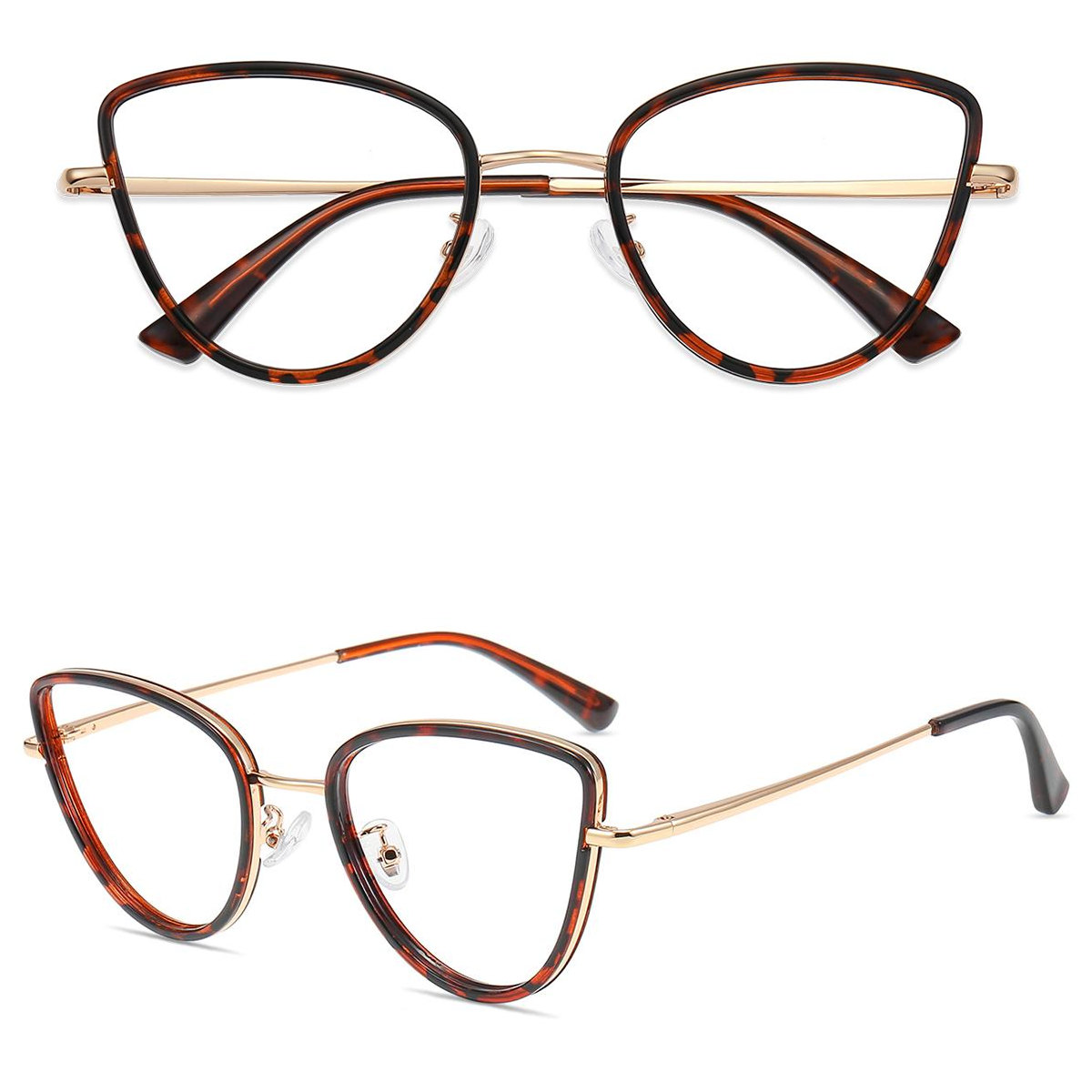 Photochromic Cat-eye Anti-Blue Glasses (Model 6032)