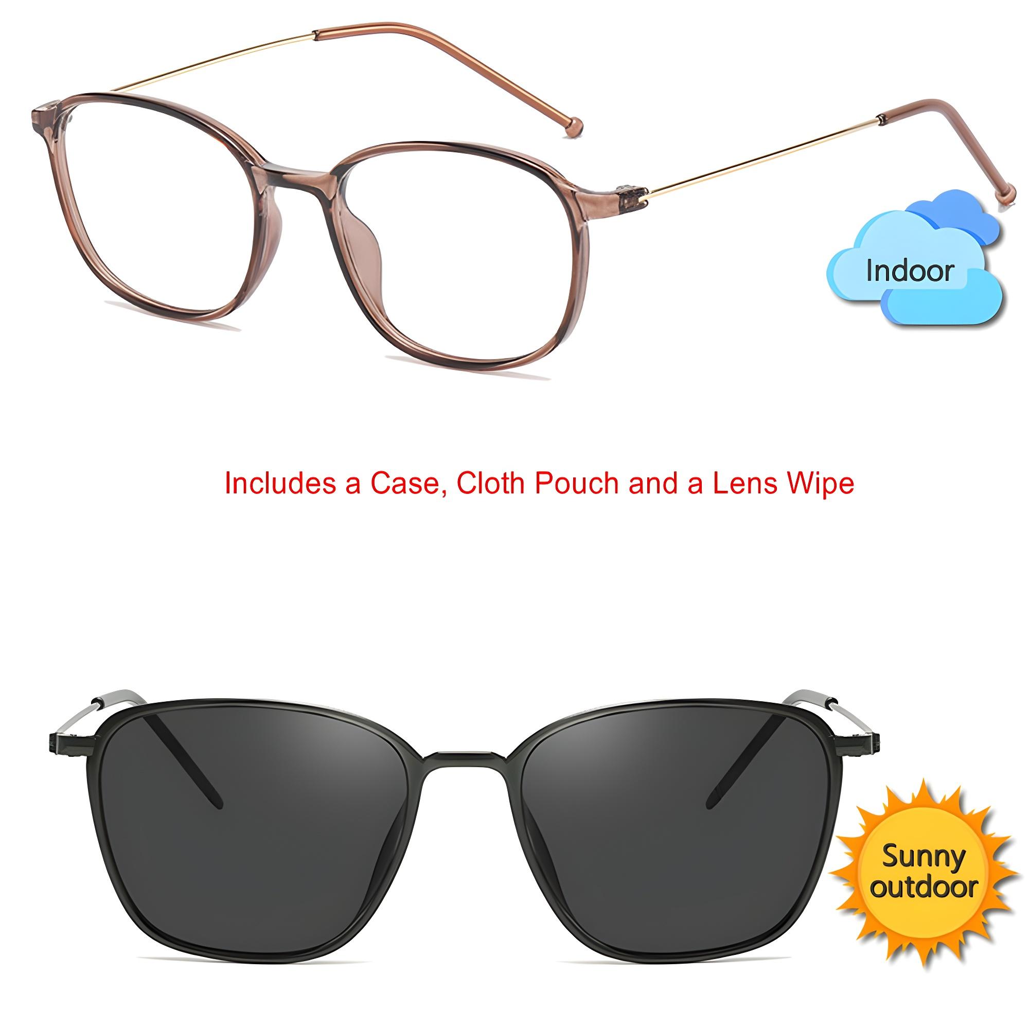 Photochromic Retro Anti-Blue Glasses (Metal)