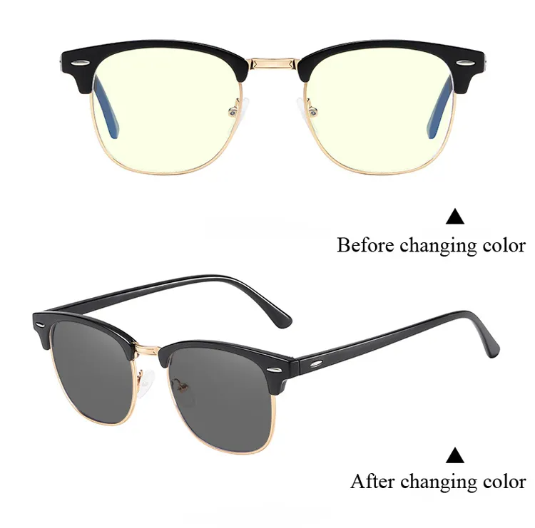Photochromic Anti-Blue Retro Glasses (Plastic)